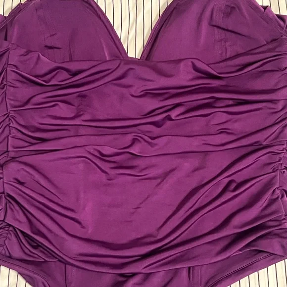 NWT Express Purple Body Contour Strapless Top, Size M - Picture 4 of 6
